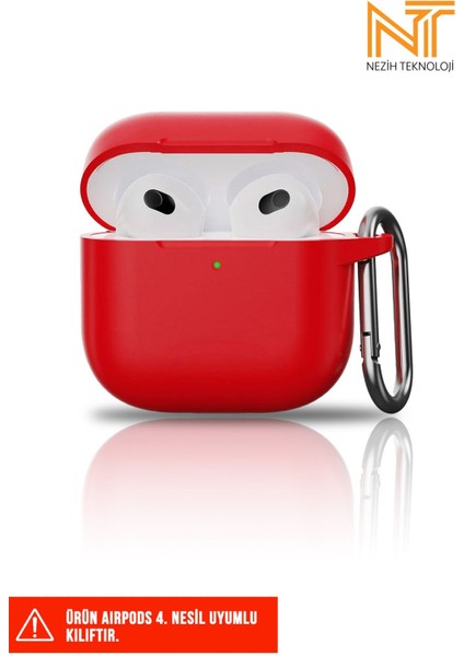 Apple Airpods 4. Nesil Uyumlu Liquid Silikon Tıpalı Kılıf