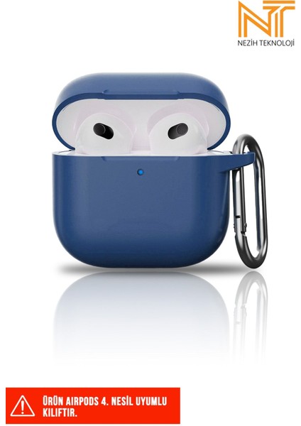 Apple Airpods 4. Nesil Uyumlu Liquid Silikon Tıpalı Kılıf