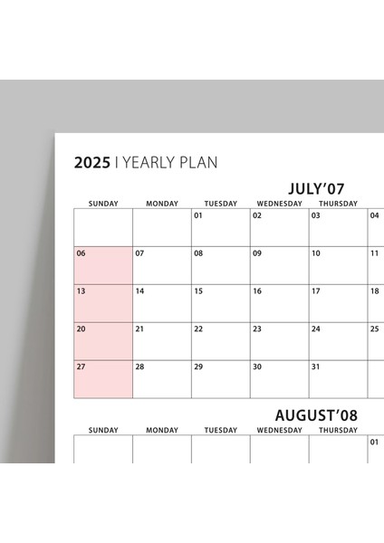 Amerikan Standardı Takvim, Üç Aylık Planlayıcı 2026 Duvar Takvimi, Temmuz - Eylül 2026, 90 Günlük Planlama, Yılın Üçüncü Çeyreği Takvimi, Pembe Takvim, Pazar Günü Başlangıçlı Takvim - 50X70CM fırsatları