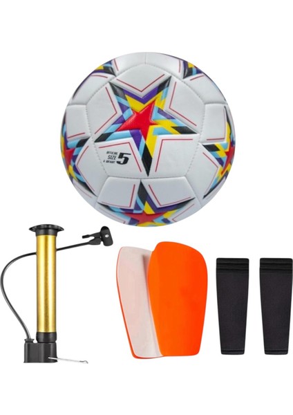 Çocuk Futbol Topu Sert Zemin Halı Saha Futbol Topu Çocuk Tekmelik Konç Çoraplı Set Pompa Hediyeli