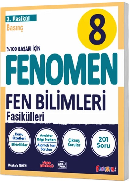 Fenomen 8. Sınıf Fen Bilimleri 3. Fasikül (Basınç) Fenomen Okul Yayınları