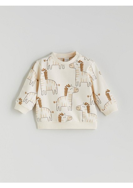 Baskılı Erkek Bebek Sweatshirt ve Eşofman Alt 2'li (W5) fiyatları