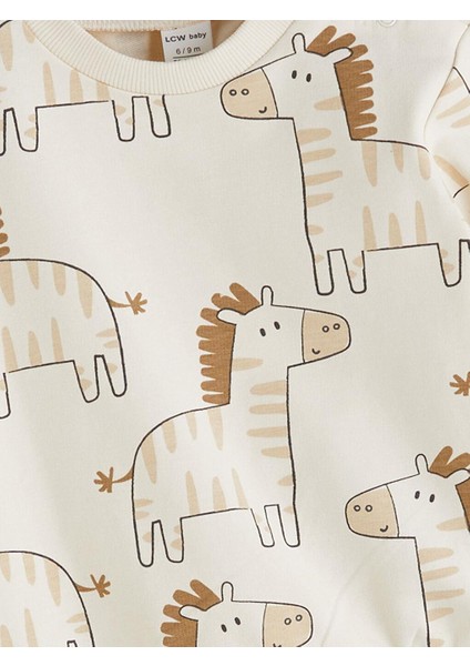 Baskılı Erkek Bebek Sweatshirt ve Eşofman Alt 2'li (W5) modelleri