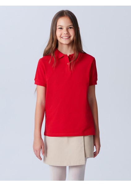 Polo Yaka Kız Çocuk Tişört (W5) fırsatları