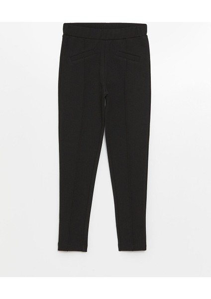 Beli Lastikli Kız Çocuk Uzun Tayt (W5)