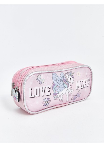 Baskılı Kız Çocuk Kalem Kutusu (W5)