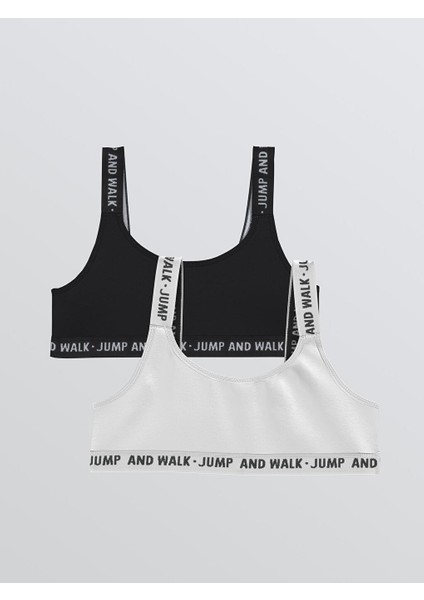 Baskılı Kız Çocuk Büstiyer 2'li (W5)