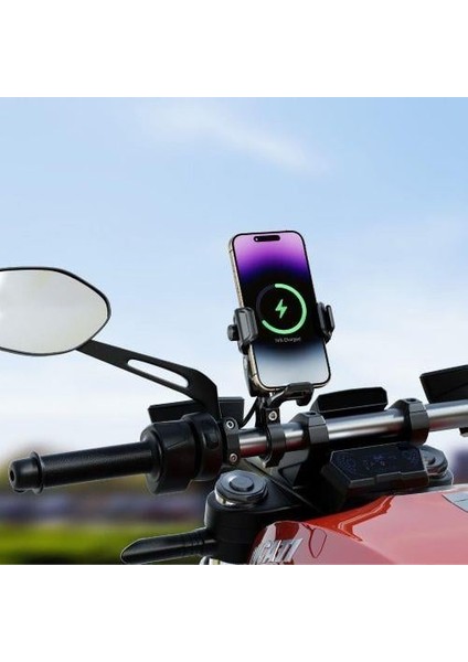 Nucrotech M33 Plus Titreşim Modüllü Telefon Tutucu (Kablosuz ve Type-C Şarjlı ) indirimleri