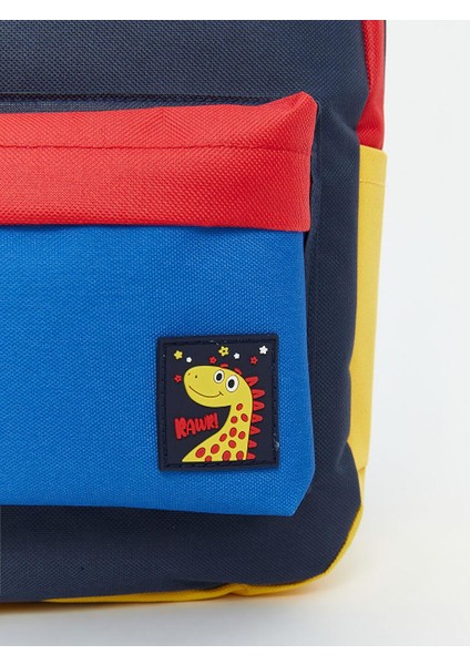 Renk Bloklu Erkek Çocuk Sırt Çantası (W5) modelleri