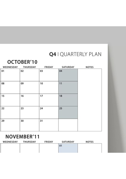 Amerikan Standardı Takvim, Üç Aylık Planlayıcı 2026 Duvar Takvimi, Ekim - Aralık 2026, 90 Günlük Planlama, Yılın Dördüncü Çeyreği Takvimi, Gri Takvim, Pazar Günü Başlangıçlı Takvim - 35X50CM indirimleri