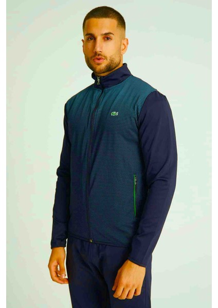 Slim Fit Lacivert Desenli Eşofman Takımı