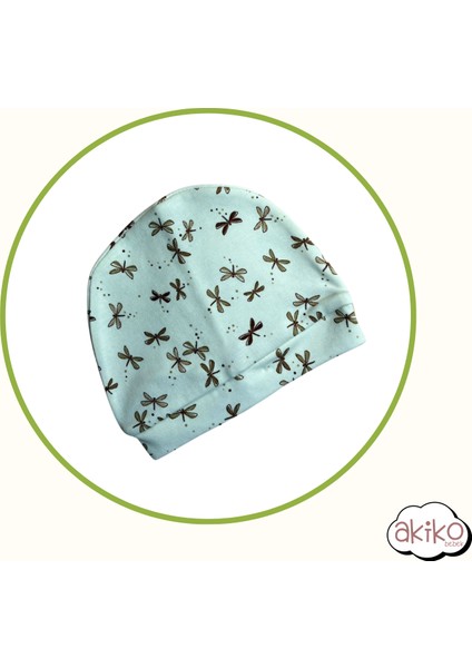 Bebek Pijama Takımı Şapkalı %100 Pamuklu Yusufçuk Desenli 0-1 Yaş modelleri