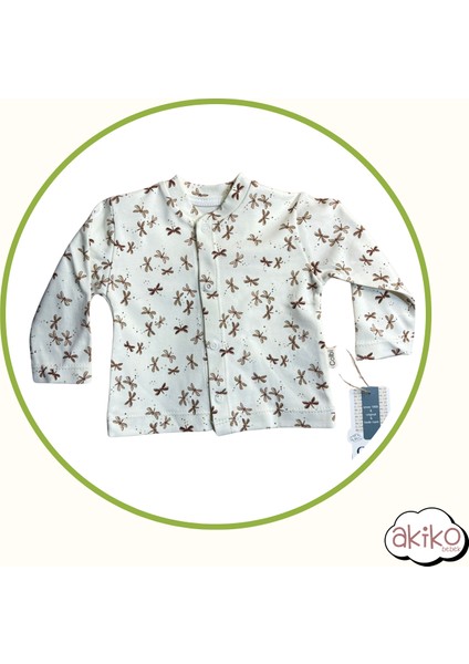 Bebek Pijama Takımı Şapkalı %100 Pamuklu Yusufçuk Desenli 0-1 Yaş indirimleri