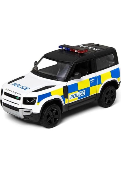 Çek Bırak Land Rover Defender 90 ( Polis Arabası ) 1:36 Ölçek