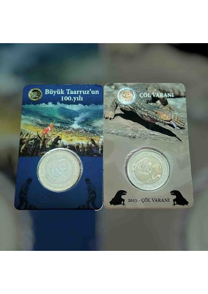Çöl Varanı ve Büyük Taarruz Hatıra Paraları