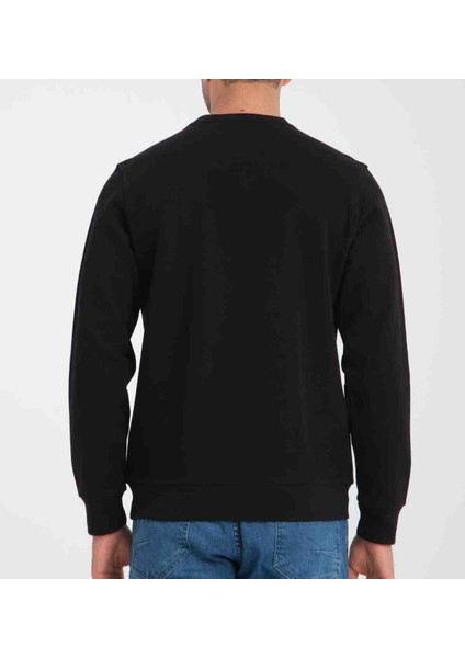 Bisiklet Yaka Siyah Sweatshırt modelleri