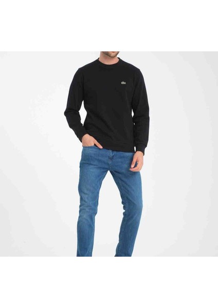 Bisiklet Yaka Siyah Sweatshırt indirimleri