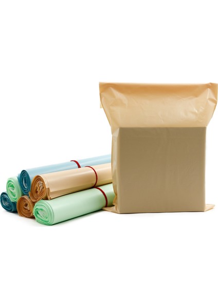 30X37+5 Kum Güneşi Cepsiz Kargo Poşeti, Hediye Poşeti 10 Adet, Premium Kalite,