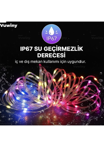 Sese Duyarlı Mobil ve Kumanda Kontrollü Adreslenebilir Rgb USB LED Aydınlatma (10 Metre) indirimleri