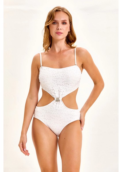 0290-2080 Straplez Mayokini - Beyaz - 42