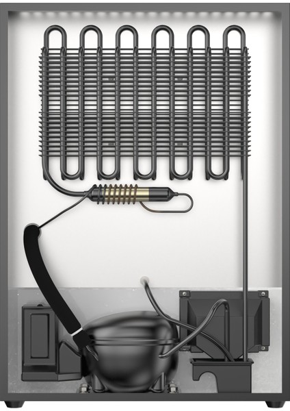 INV-MC-40 Inverter Kompresörlü 40 Litre Camlı Minibar Mini Buzdolabı