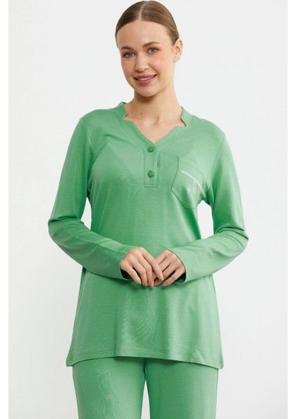Sementa 76438 Yarım Düğmeli Cep Detaylı Pijama Takım fiyatları