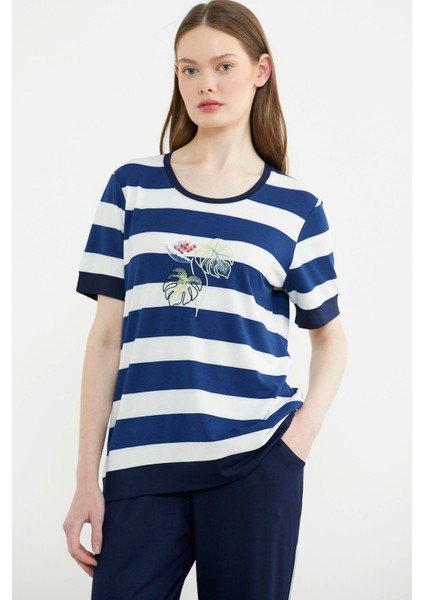 Sementa 76476 Rahat Kalıp Çizgili Pantolon Takım modelleri