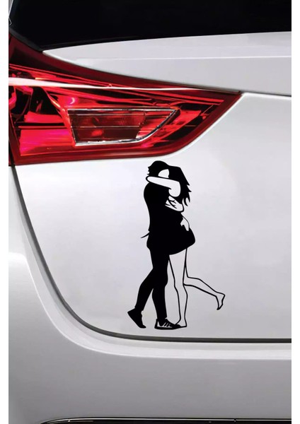 Sarılmış Çift Sticker Oto Motor Laptop Duvar Folyo Sticker 40 x 68 cm fiyatları