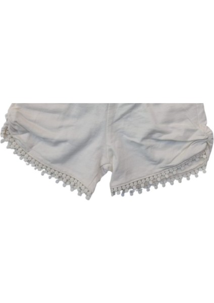 Kız Çocuk İkili Yazlık Takım – Askılı Pembe Tişört & Ekru Şort – %100 Pamuk fırsatları