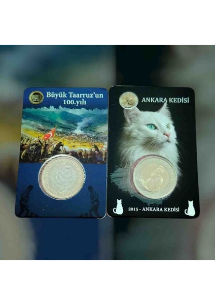 Ankara Kedisi ve Büyük Taarruz Hatıra Paraları