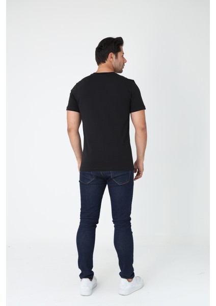 Siyah Tişört - Sarı Nakışlı "z / Zekora" Sol Göğüs Tasarımı indirimleri