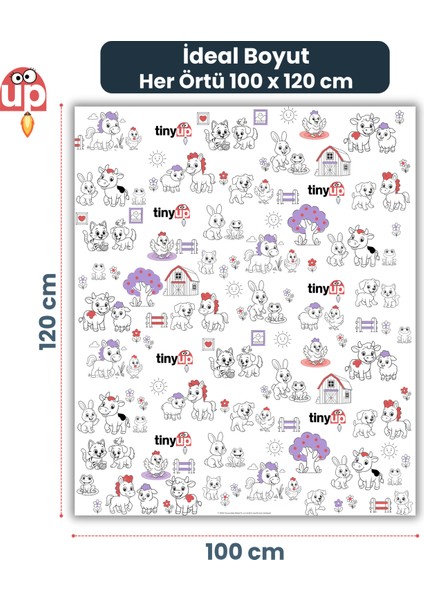 Tek Kullanımlık Mama Sandalyesi Altı & Aktivite Örtüsü - 100X120 cm – 40 Adet Sıçrama Koruyucu Matı