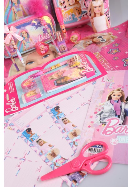 Dekomus Ile Yeni Sezon Lisanslı Barbıe'nin Deniz Kızı Rüyası Koleksiyonu Okul ve Kalem Çantası Ile 500 ml Matara,beslenme Kabı Full Kırtasiye Seti modelleri