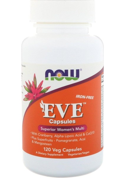Foods Eve Women (Bayan Vitamin) Multivitamin ZINC+COPPER+MOLYBDENUM+INOSITOL+COQ10 120 Veg