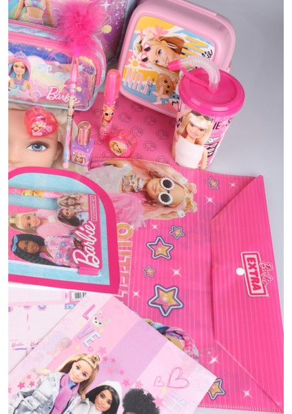 Dekomus Ile Yeni Sezon Lisanslı Barbıe'nin Deniz Kızı Rüyası Koleksiyonu Okul ve Kalem Çantası Ile 500 ml Matara,beslenme Kabı Full Kırtasiye Seti indirimleri