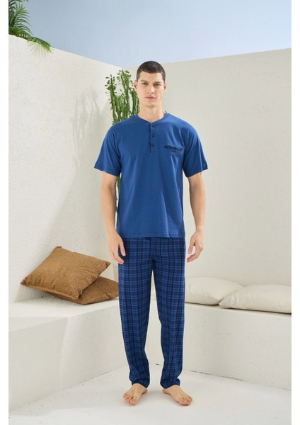 Kocabey 2118 Midi Yaka Pijama Takım