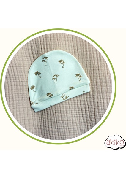 Bebek Çocuk Pijama Takımı Palmiye Desenli %100 Pamuklu Organik Kumaş 0-1 Yaş fırsatları