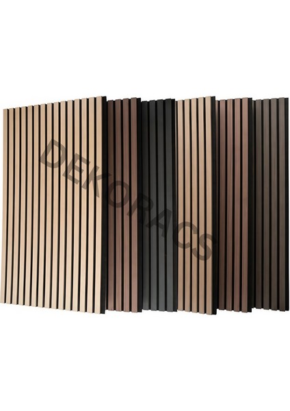 100X240 Ceviz Renk 3D Akustik Ahşap Duvar Paneli indirimleri