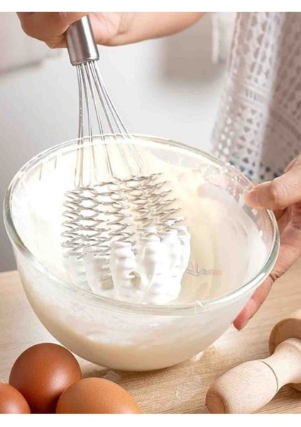 Paslanmaz Çelik Büyük Boy 30 cm Yaylı Çırpıcı / Çırpma Teli Eşsiz Kaliteli ergonomik Şık fiyatları