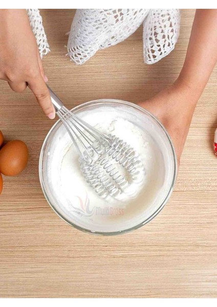 Paslanmaz Çelik Büyük Boy 30 cm Yaylı Çırpıcı / Çırpma Teli Eşsiz Kaliteli ergonomik Şık modelleri