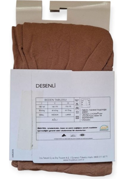 Lüx Boldacross Desenli Kalın Kadın Külotlu Çorap fiyatları