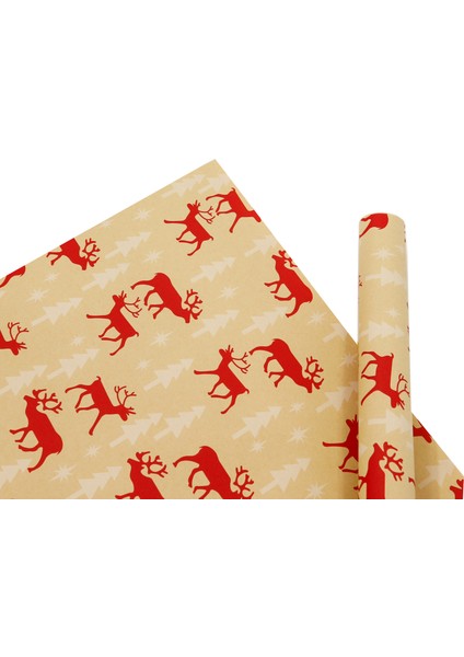 70X100 Yılbaşı Temalı Hediye Paketleme Kağıdı - 2'li Paket - M21 fiyatları