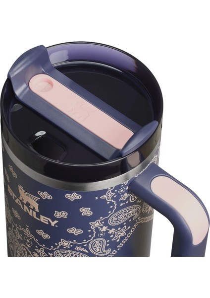 The Quencher H2.0 Flowstate™ Tumbler 40 Oz | Blue Corn Paisley Pipetli Termos 1,18 Litre modelleri