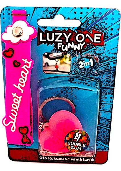Silikon Maskot Buble Gum Oto Kokusu ve Anahtarlık Ikisi Birarada (2 In 1)