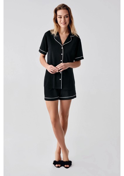 Freshness 324 Kadın 4'lü Sabahlıklı Şorlu Pijama Takımı fırsatları