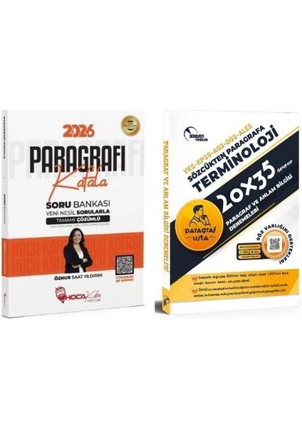 Yayınları Öznur Saat 2026 Kpss Tyt Ales Dgs Paragrafı Kafala Soru Bankası ve 35 Deneme (2 Kitap)