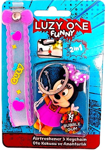 Silikon Maskot Oto Kokusu ve Anahtarlık Ikisi Birarada (2 In 1)