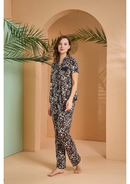 Pjs 27063 Kısa Kol Gömlek Yaka Patlı Pijama Takımı modelleri
