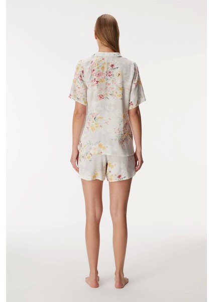 Anıl 11355 Kadın Kısa Kol Gömlek ve Şort Takım fırsatları