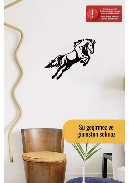Zıplayan At - Araç, Oto, Laptop, Duvar Uyumlu Sticker 40*32 cm indirimleri